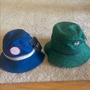 Under Armour Kids' Blue and Green Patterned Bucket Hats